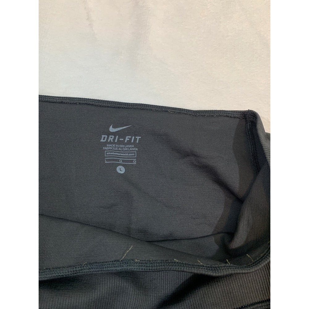 Nike Dri-FIT Zonal Strength Training Tights Womens Large Black Cropped Leggings - Picture 5 of 10